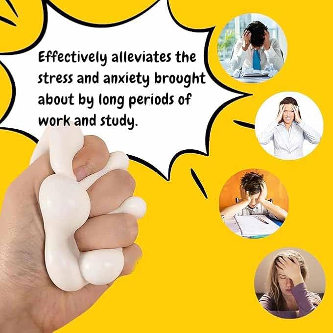Tazweeq Soft Tofu Stress Ball, Stress and Anxiety Relief Toy, Dough Water Ball (4 Pcs) - Image 2