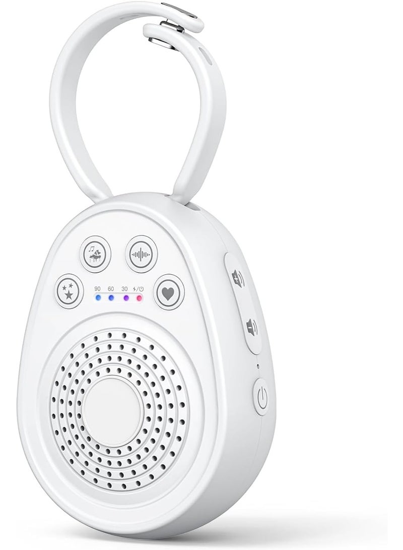 White Noise Machine with 20 Soothing Sounds, Sleep Timer, Portable Lanyard, Sound Therapy for Home, Office, Travel - Image 1