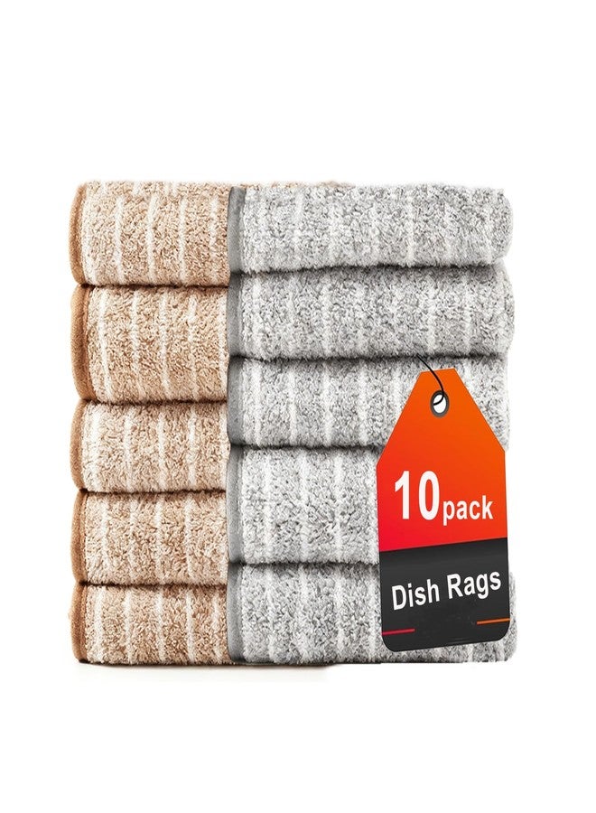Vevirabe Dish Towels 100% Microfiber, Super Absorbent & Quick Dry Kitchen Towels Kitchen Rags for Washing Drying Dishes, Set of 10 - Image 1