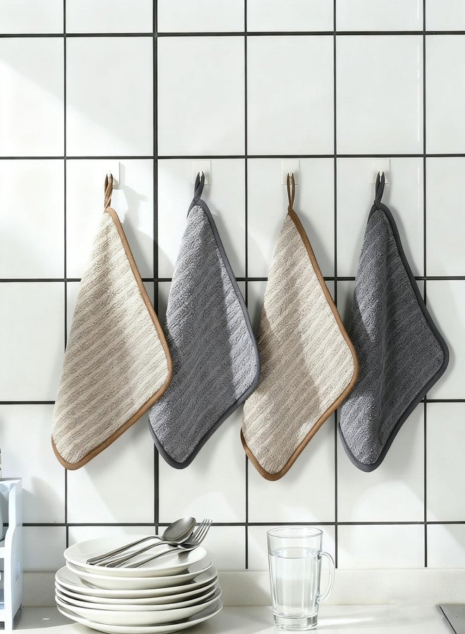 Vevirabe Dish Towels 100% Microfiber, Super Absorbent & Quick Dry Kitchen Towels Kitchen Rags for Washing Drying Dishes, Set of 10 - Image 4