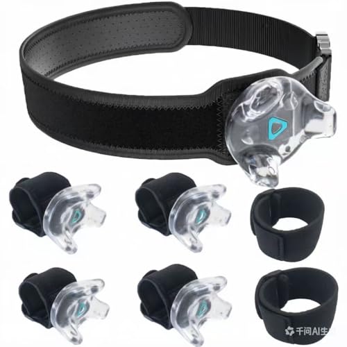 VR Tracker Belt for HTC Vive System Tracker Puck Adjustable Belt Strap for Waist and FullBody Tracking in Virtual Reality1 Waist Strap 4 Wrist Strap2 Extension BeltTracker NOT Include - Image 1