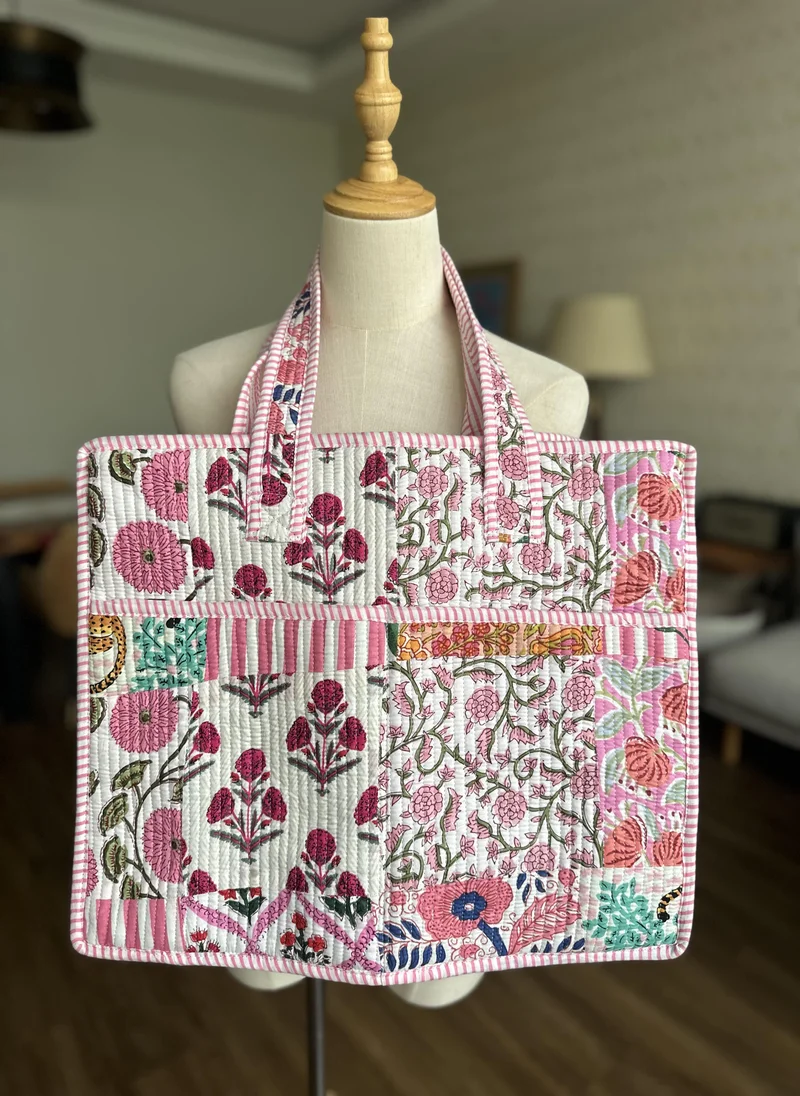 كشمش PATCHED TOTE BAG