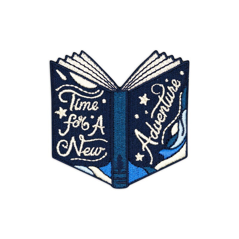 Winks For Days Time for a New Adventure Book Embroidered IronOn Patch