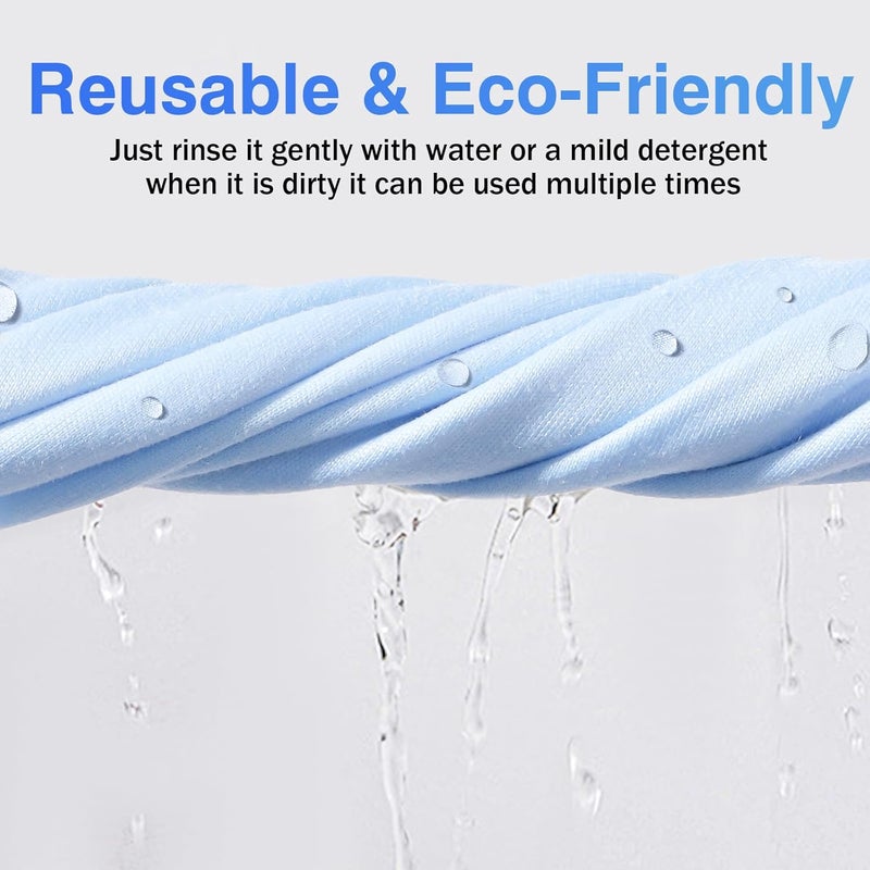 Zeefpod 60-Pack Microfiber Cleaning Cloths for Glasses - 6x7 Inch Premium Lens Cleaning Cloths in Black, Grey, and Light Blue - Image 5