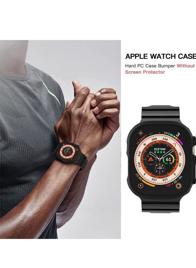 روك بو - جراب Rock Pow مقاس 49 ملم متوافق مع Apple Watch Series 8 Ultra بدون واقي شاشة ، واقي واقٍ صلب ممتص الصدمات نحيف للغاية وحافة تغطية كاملة متوافقة مع iWatch series 8 Ultra 49mm 1 pack - Image 1