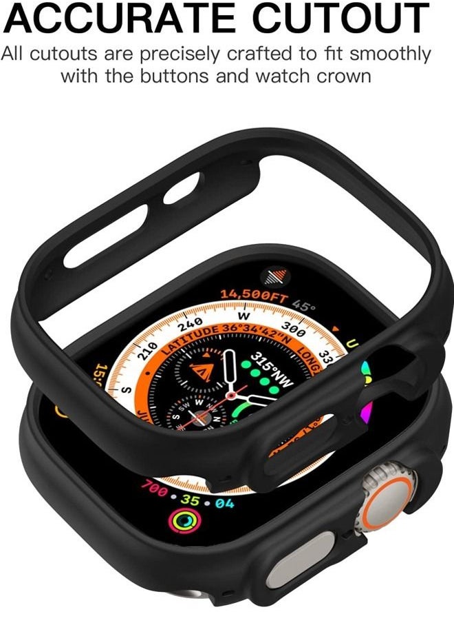 روك بو - جراب Rock Pow مقاس 49 ملم متوافق مع Apple Watch Series 8 Ultra بدون واقي شاشة ، واقي واقٍ صلب ممتص الصدمات نحيف للغاية وحافة تغطية كاملة متوافقة مع iWatch series 8 Ultra 49mm 1 pack - Image 1