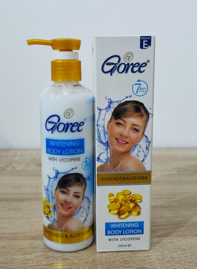 Goree Avocado & Aloevera Whitening Body Lotion 205 ml - Image 1