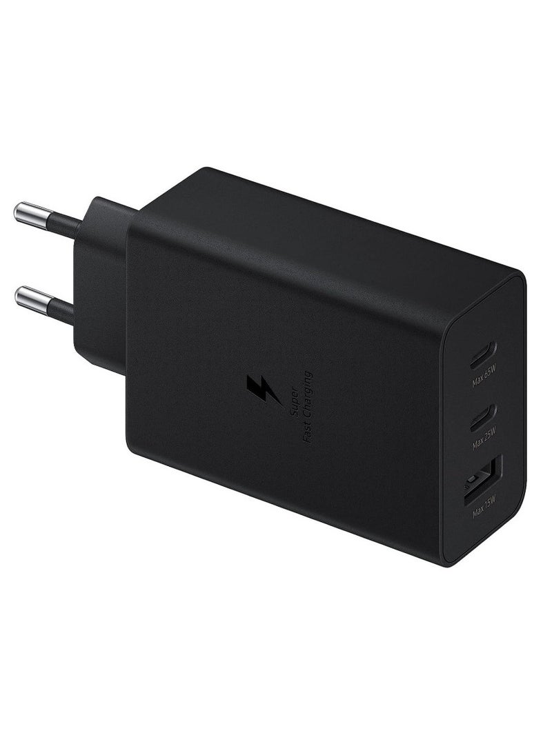 ELTRAZONE "65W ELTRAZONE Power Adapter Trio – Black Multi-Port Charging Adapter"
