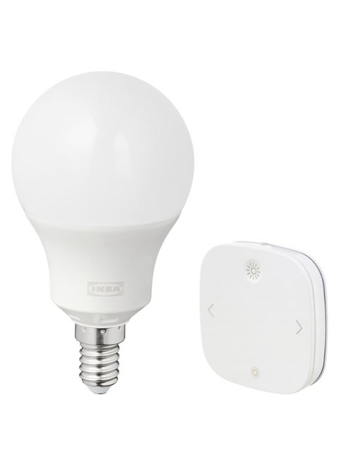 Smart Starter Kit – E14 LED Globe, Colour & White Spectrum, Dimmable | Remote Control Included