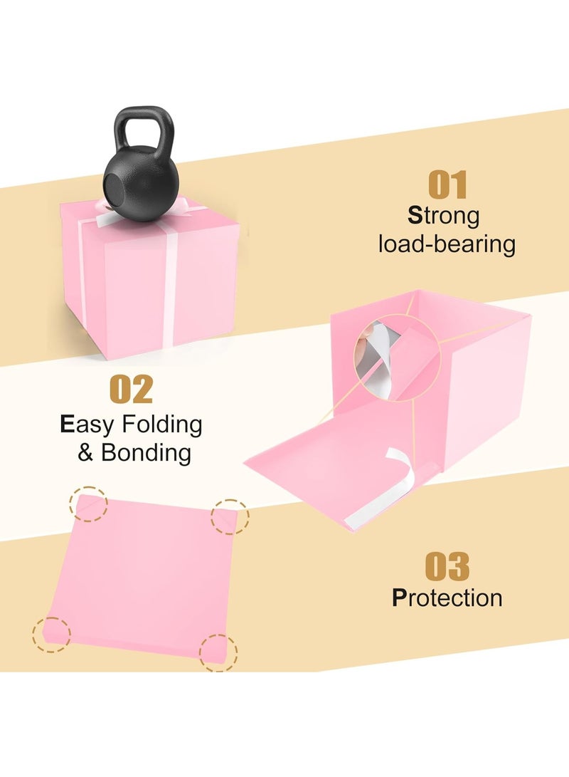 دان كولين مربع الوردي 12x12x10 بوصة ، مربع الوردي للهدايا ، مربع عيد ميلاد ، مربع الهدايا ، للتعبئة ، عيد الحب ، عيد الأم ، يوم الذكرى. - Image 3
