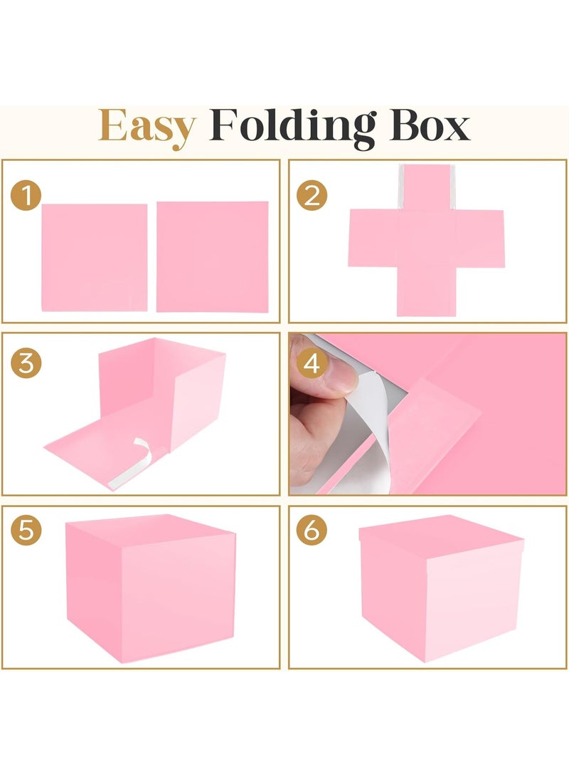 دان كولين مربع الوردي 12x12x10 بوصة ، مربع الوردي للهدايا ، مربع عيد ميلاد ، مربع الهدايا ، للتعبئة ، عيد الحب ، عيد الأم ، يوم الذكرى. - Image 4