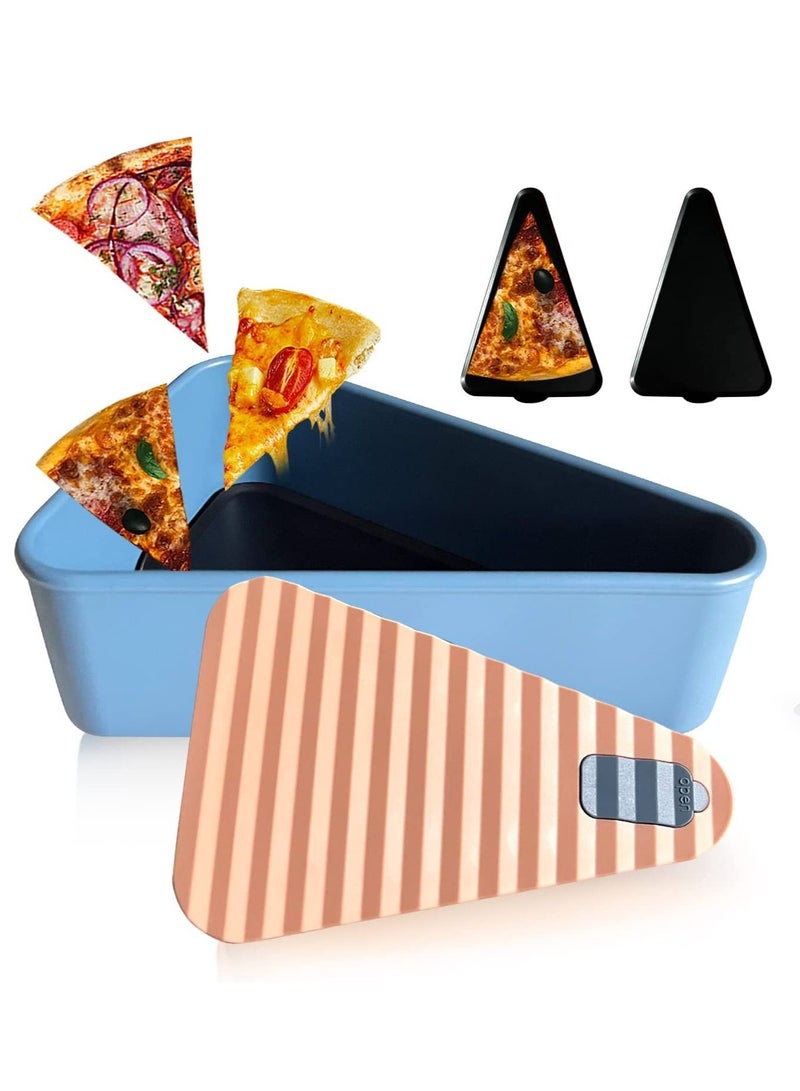 Vermaney Leftovers Box food Container Pizza Container Tray Pizza Slice Leak Proof Lunch Box 900ml - Image 1