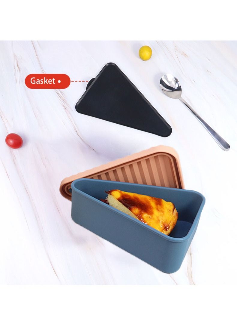 Vermaney Leftovers Box food Container Pizza Container Tray Pizza Slice Leak Proof Lunch Box 900ml - Image 4