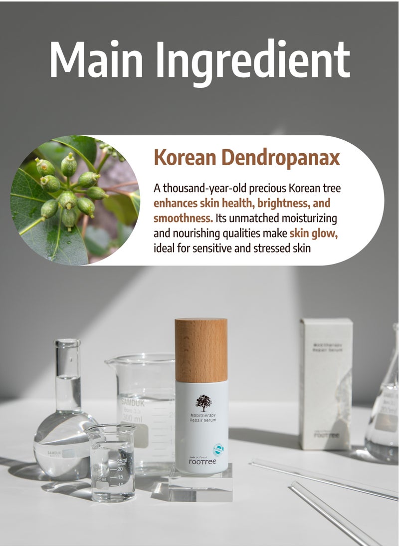 rootree - Mobitherapy Repair Serum - Korean Skin Care, Anti Wrinkle & Anti Aging Treatment, Skin Brightening Facial Care with Natural Ingredients - Image 1