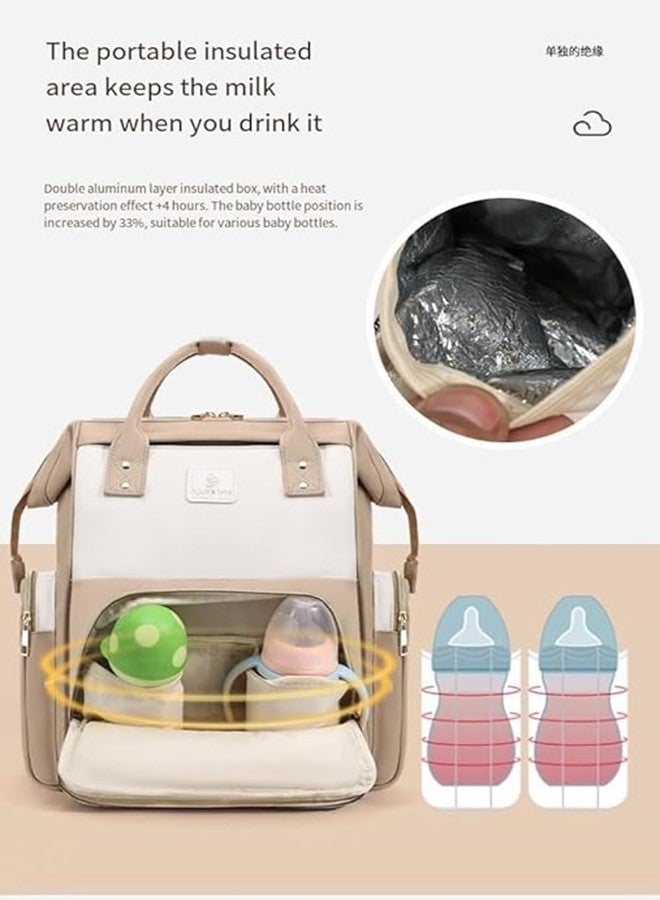Winnies Diaper Bag Backpack for Moms – Multi-Functional Maternity Nappy Bag with Insulated Bottle Holders, Wide-Open Main Compartment & Multiple Pockets - Image 3