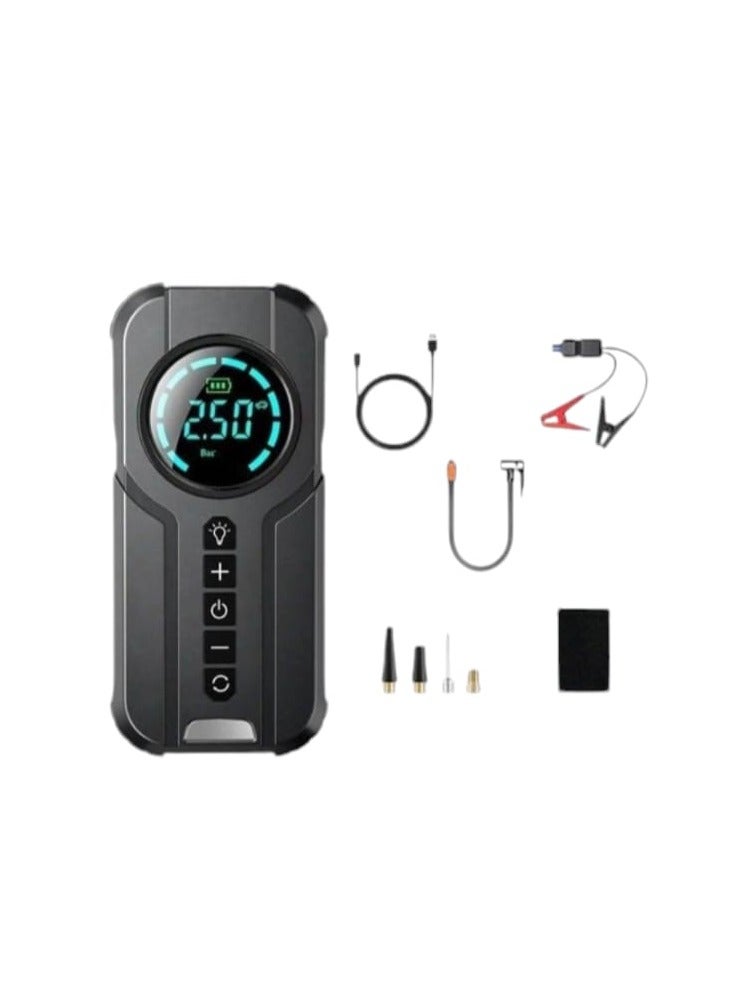 Denx Portable Battery Car Jump Starter 6000mAh Built-In Air Blower - Image 2