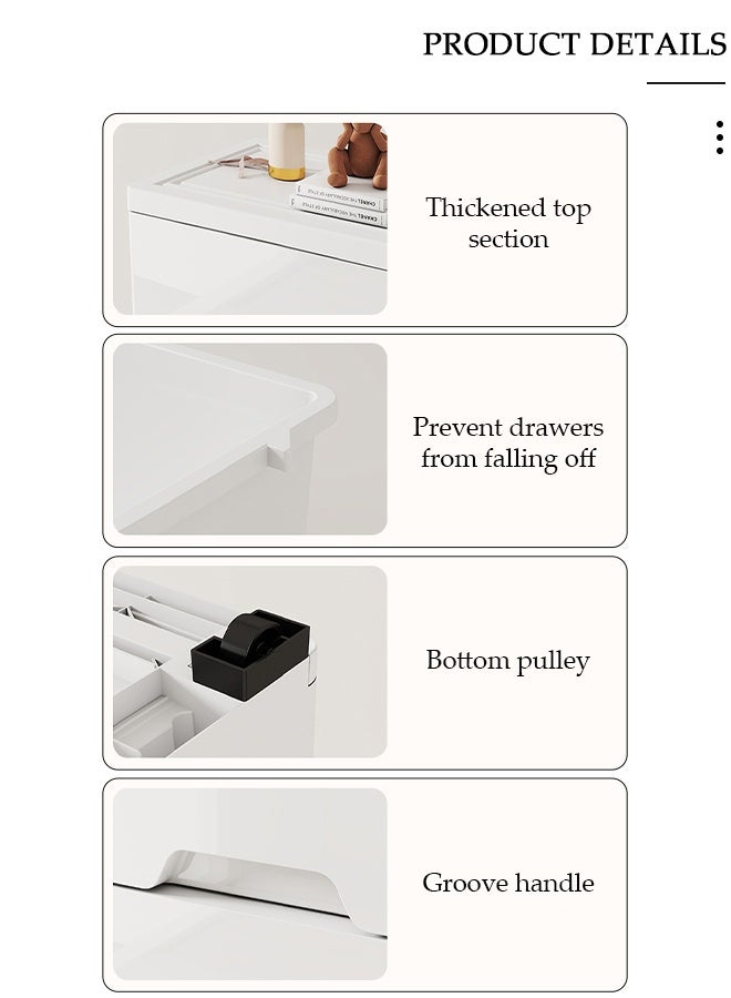 DUNISO 5-Layer Storage Cabinet  with Wheels，Environmental Space Saving Dresser Storage Tower,Multifunctional Drawer Plastic Wardrobe，Storage Drawer Units  for Toys，Snacks，Books - Image 3
