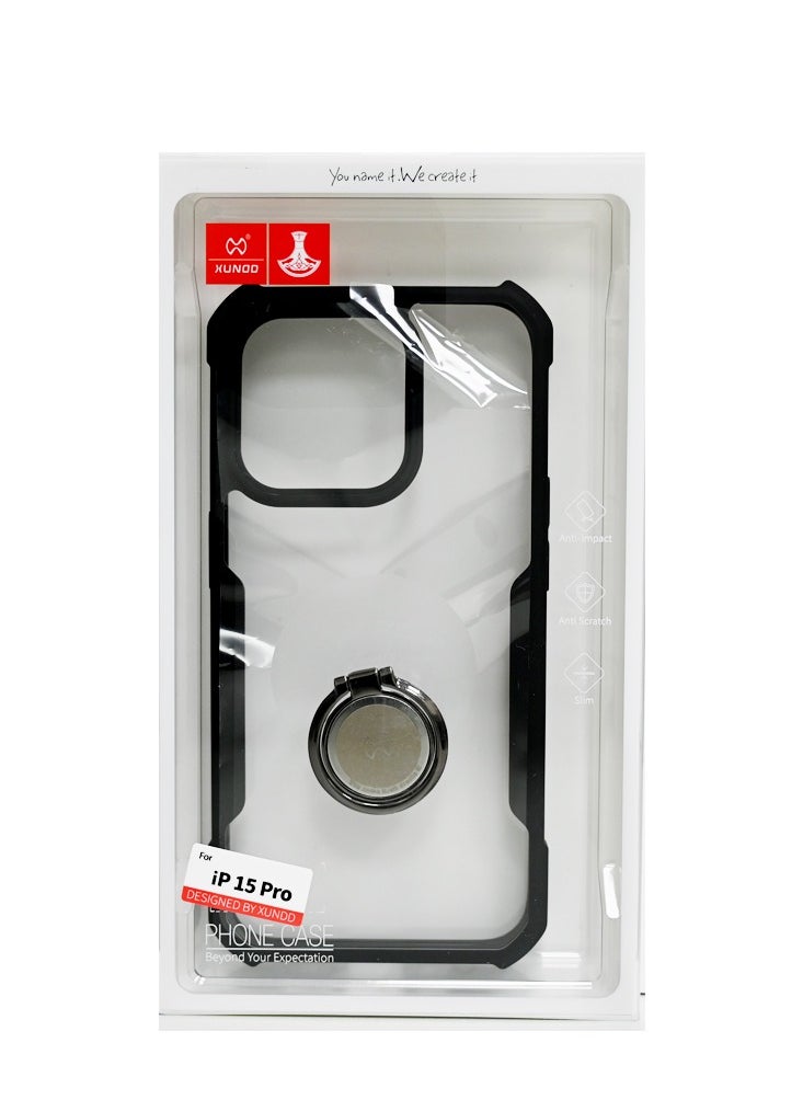 Xundo XUNDO BEATLE RING SERIES IPHONE 15 PRO BLACK  - Image 2