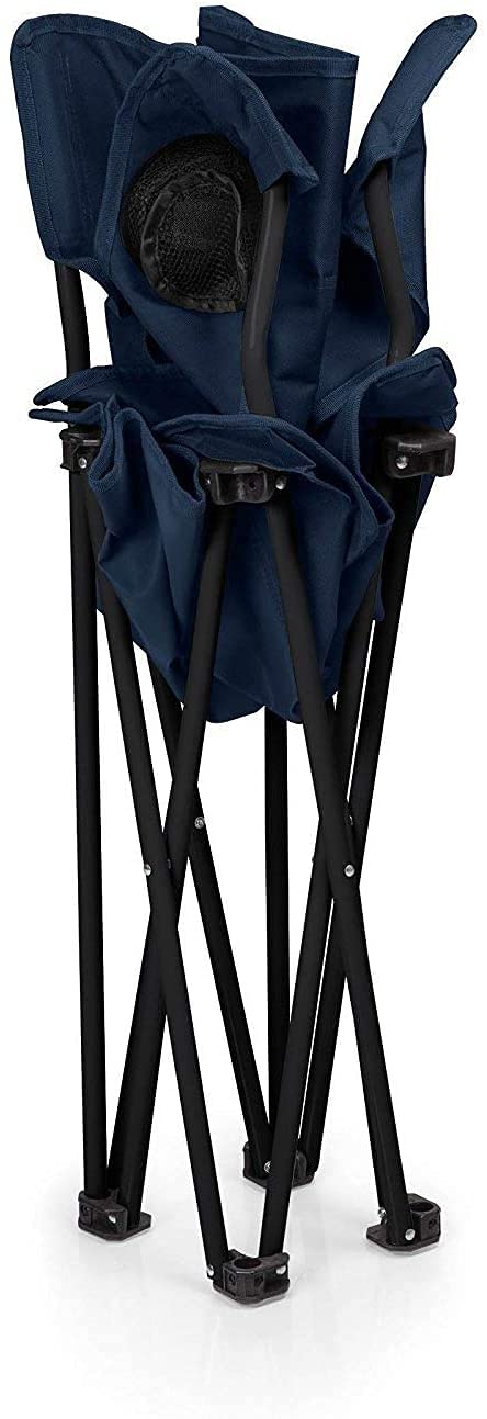 AMULAKH Folding Camping Fishing Chair Lawn Garden Chair Perfect for Adult Portable Outdoor Folding Chair Camping Hiking Fishing Picnic Outdoor Chair Navy Blue Color - Image 3
