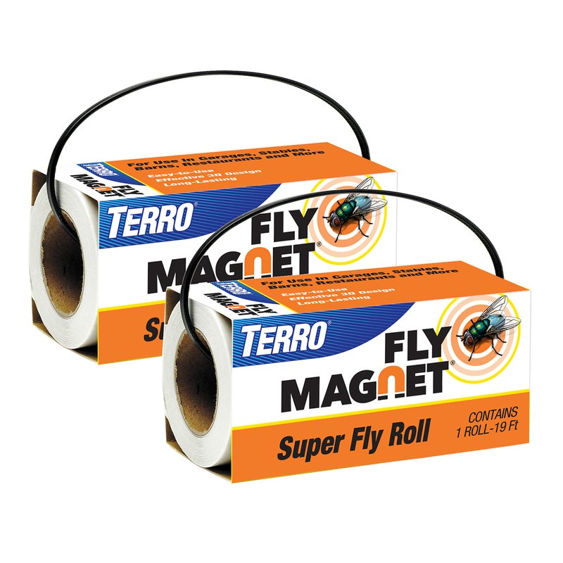 TERRO T521SR Magnet Super Fly Roll-2 Pack,White - Image 1