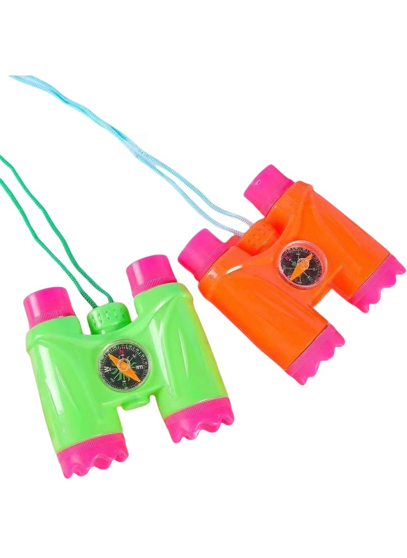 CHU DAI Kids Binoculars for Kids with compass, Small Telescope for Bird Watching Camping Outdoor Play  - Image 1