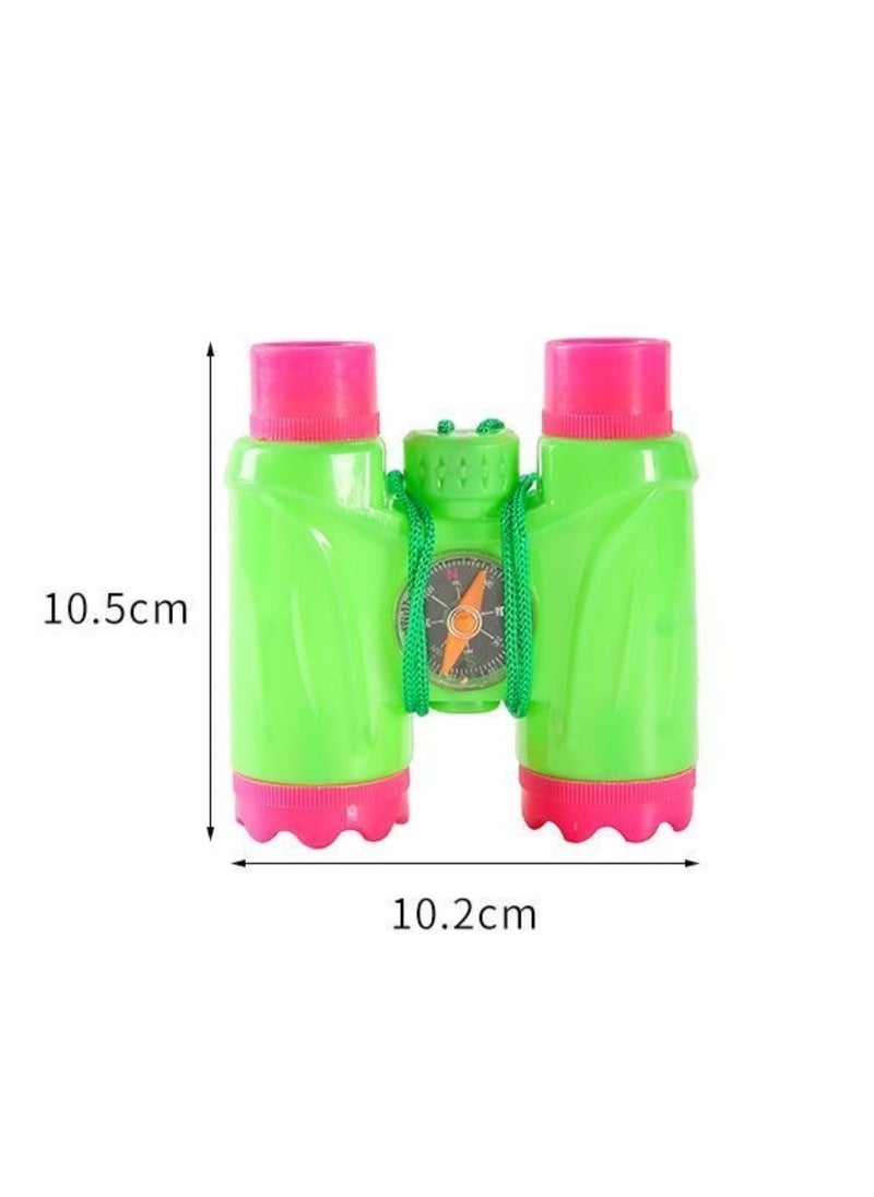 CHU DAI Kids Binoculars for Kids with compass, Small Telescope for Bird Watching Camping Outdoor Play  - Image 2