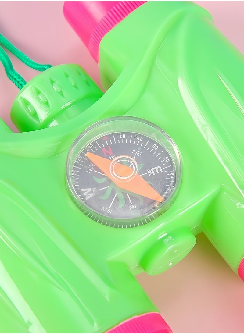 CHU DAI Kids Binoculars for Kids with compass, Small Telescope for Bird Watching Camping Outdoor Play  - Image 3