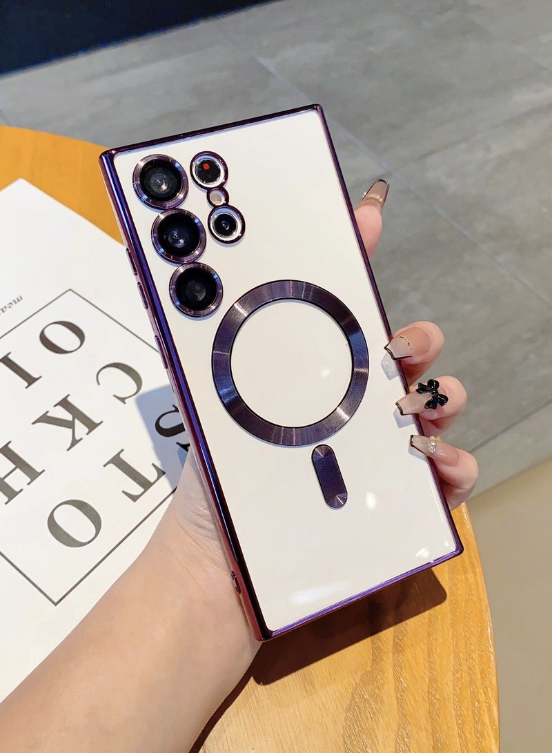 Samsung Galaxy S23PLUS Case, Slide Camera Cover, Built in Rotate Ring Kickstand, Heavy Duty Shockproof Protective Case