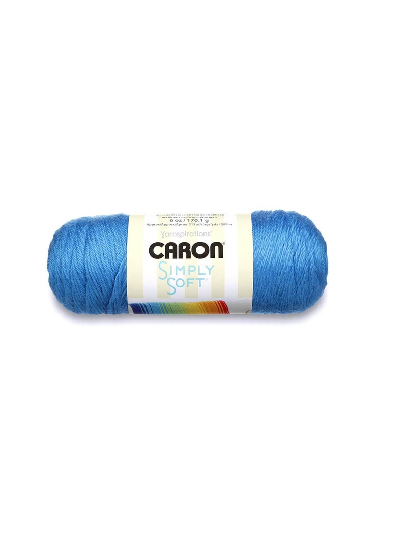 Caron Simply Soft Solids Yarn Cobalt Blue - Image 3