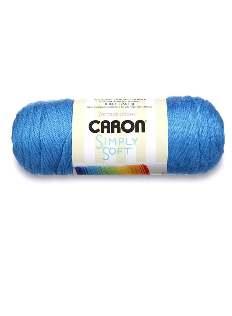 Caron Simply Soft Solids Yarn Cobalt Blue - Image 2