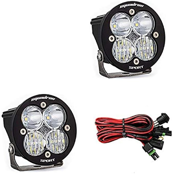 Baja Designs Led Light Pods Clear Lens DrivingCombo Pair Squadron R Sport - Image 1