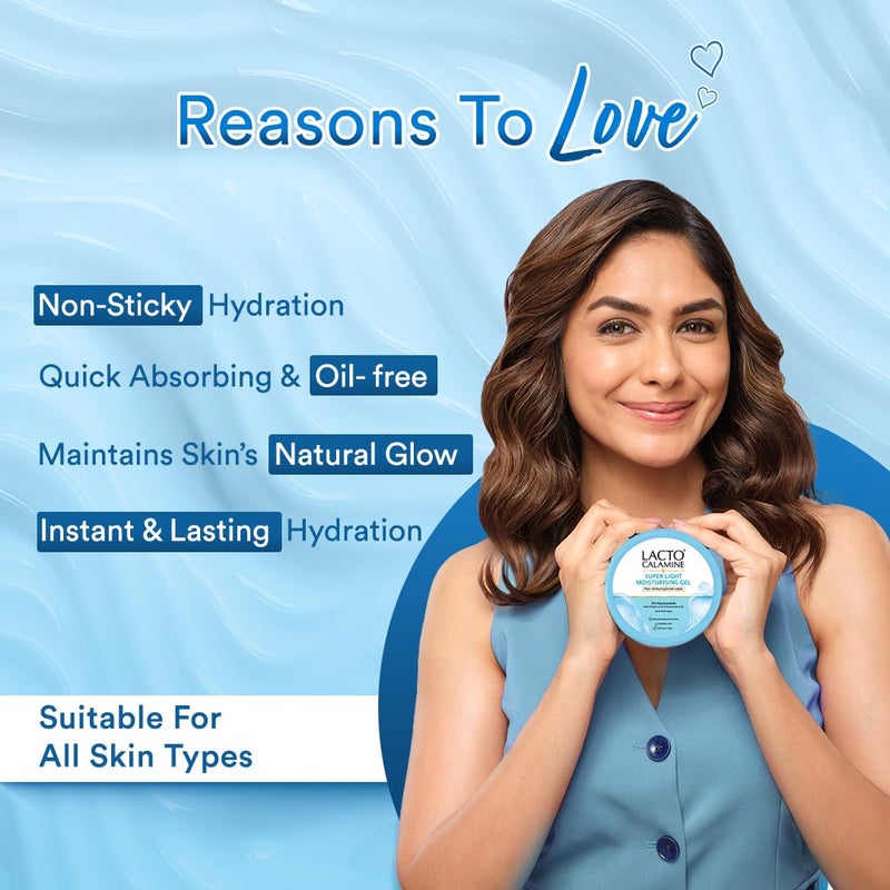 Lacto Calamine Super Light Moisturizer for Face 150g Moisturiser for Oily Skin with Niacinamide Hyaluronic Acid Face Moisturizer with 300 Instant Hydration 90 Stronger Moisture Barrier - Image 2
