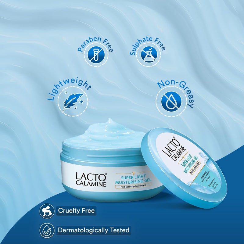 Lacto Calamine Super Light Moisturizer for Face 150g Moisturiser for Oily Skin with Niacinamide Hyaluronic Acid Face Moisturizer with 300 Instant Hydration 90 Stronger Moisture Barrier - Image 4