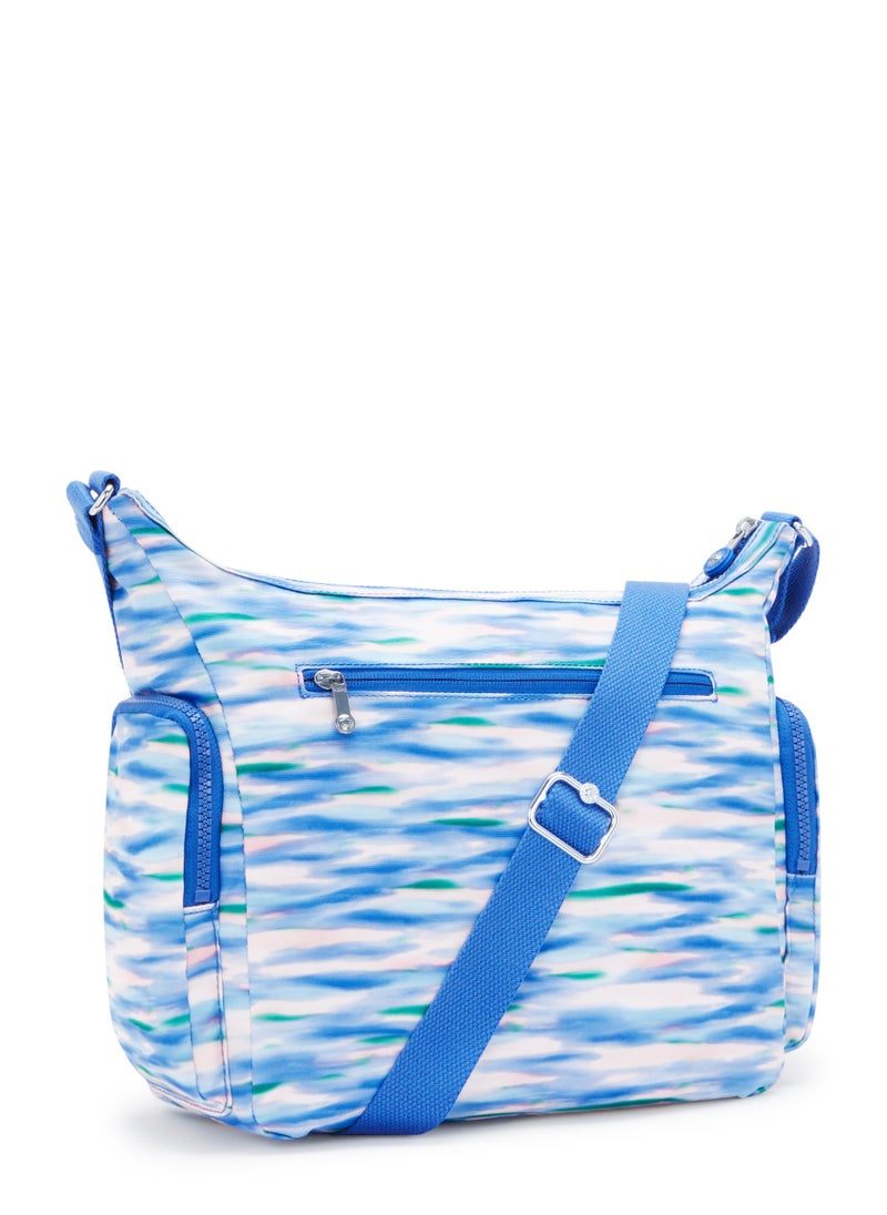kipling GabbLarge Crossbody Bag with Adjustable Straps Diluted Blue-I6525TX9  - Image 2