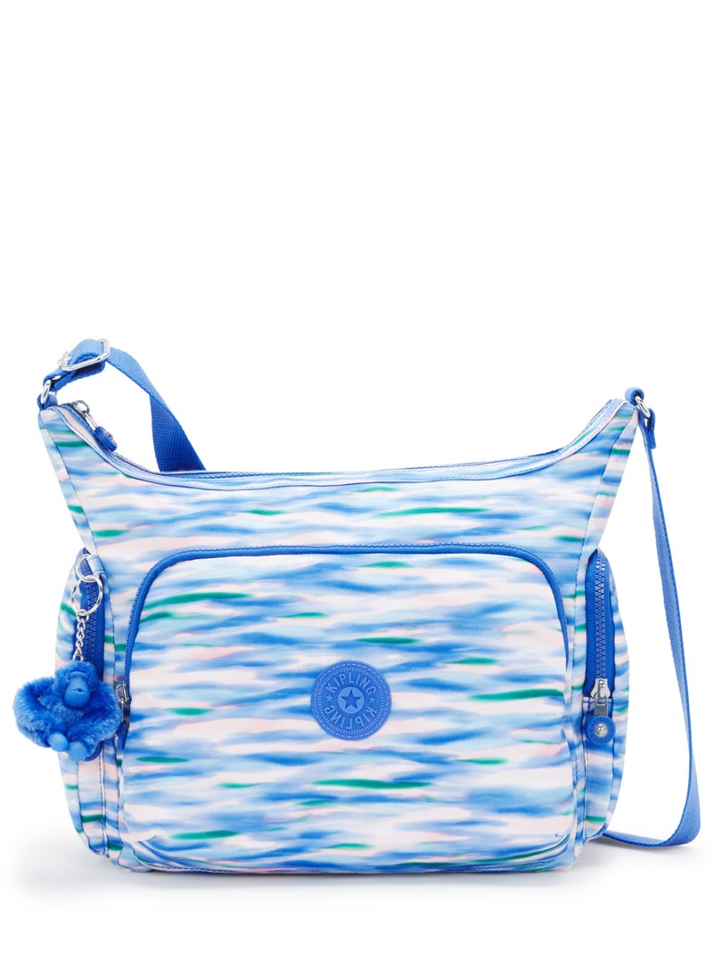 kipling GabbLarge Crossbody Bag with Adjustable Straps Diluted Blue-I6525TX9  - Image 1