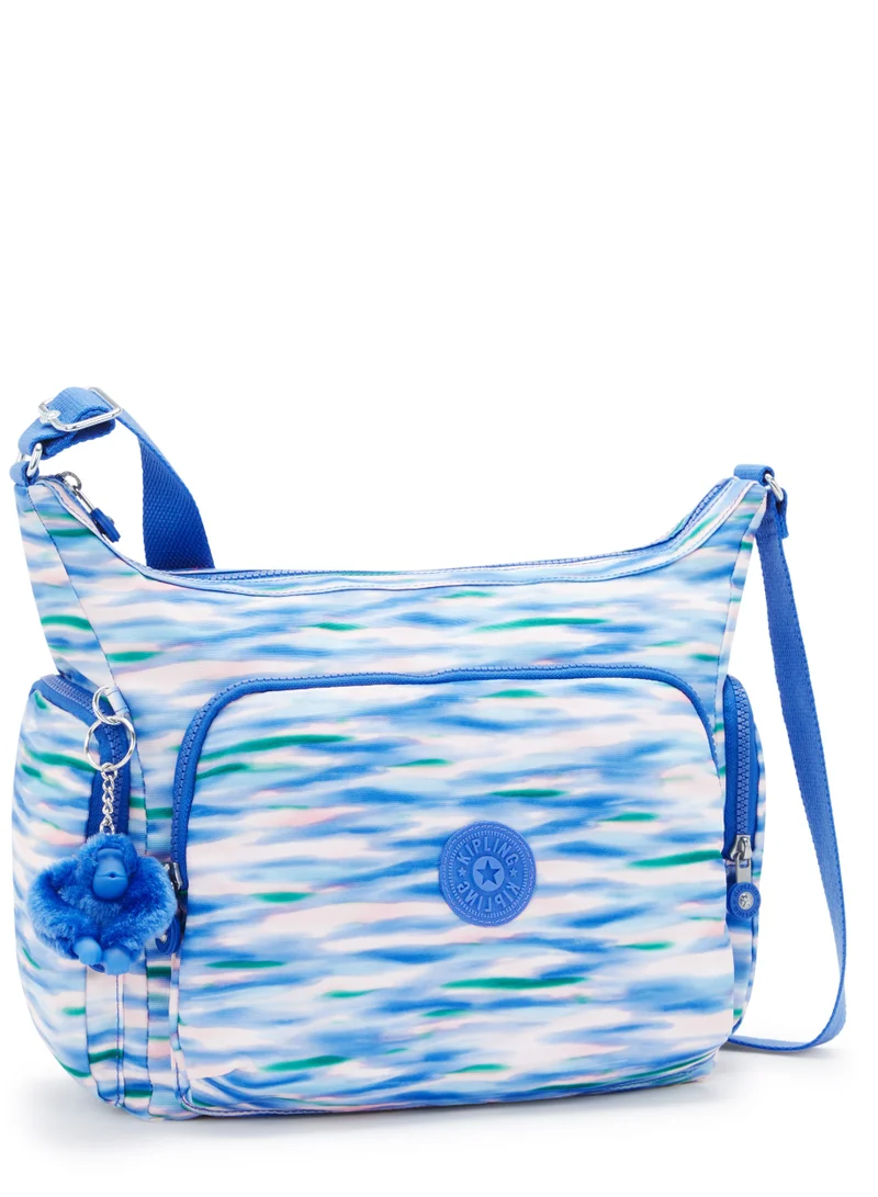 كيبلينغ GabbLarge Crossbody Bag with Adjustable Straps Diluted Blue-I6525TX9