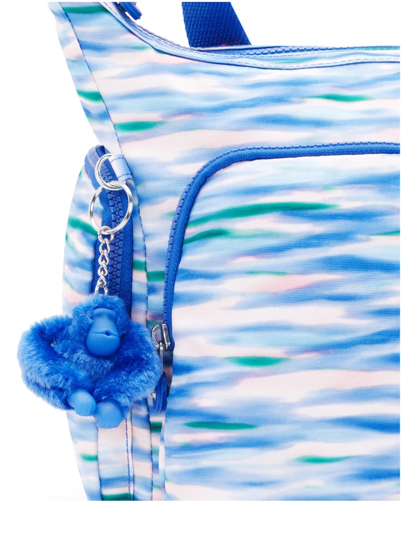 kipling GabbLarge Crossbody Bag with Adjustable Straps Diluted Blue-I6525TX9  - Image 5