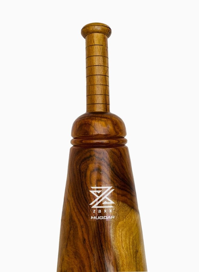 zaxx 6kg Wooden Indian Vintage Mugdar, Clubs, Meel, Clubbell, Karla Kattai, Mugdar, Original Manufactured from zaxx - Image 2