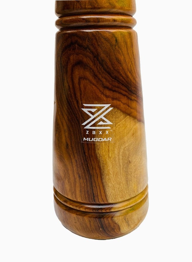 zaxx 6kg Wooden Indian Vintage Mugdar, Clubs, Meel, Clubbell, Karla Kattai, Mugdar, Original Manufactured from zaxx - Image 3
