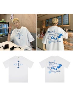 Broken Planet Cartoon Logo Cotton Tee 311 white