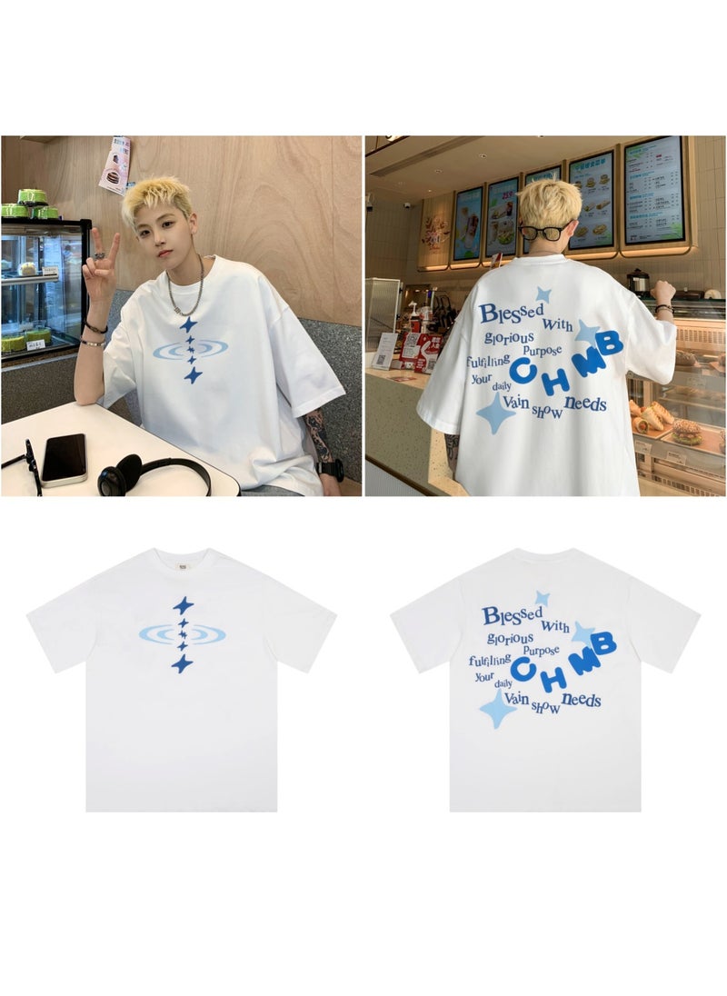Generic - Broken Planet Cartoon Logo Cotton Tee 311 white - Image 1
