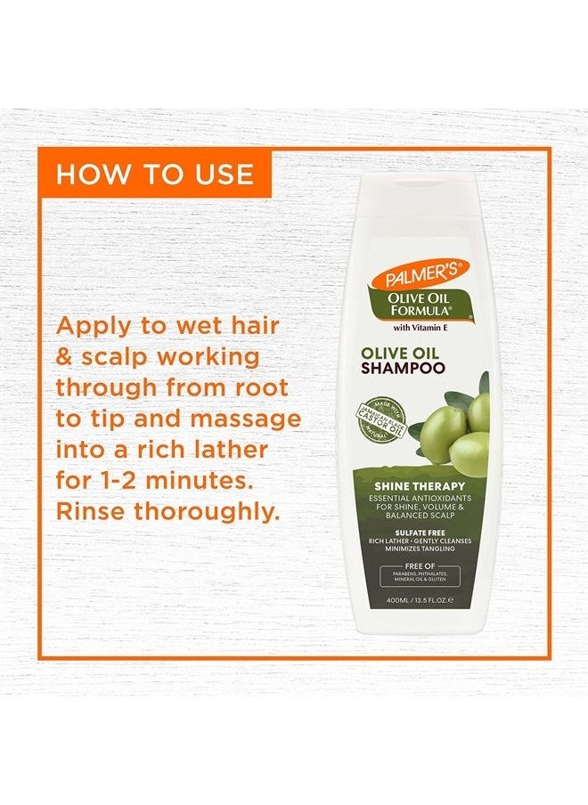PALMER'S Olive Oil Formula Smoothing Shampoo for Frizz-Prone Hair, 13.5 Ounce (Pack of 2)…  - Image 2