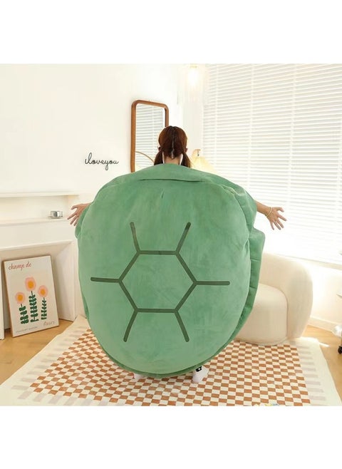 Turtle Shell Doll Can Wear Pillow Artifact To Sleep Turtle Honey Doll Clothes All Red Chan Plush Toy Big Turtle Shell-Color:Green Turtle Shell-Height:160cm (5kg Adult Size)