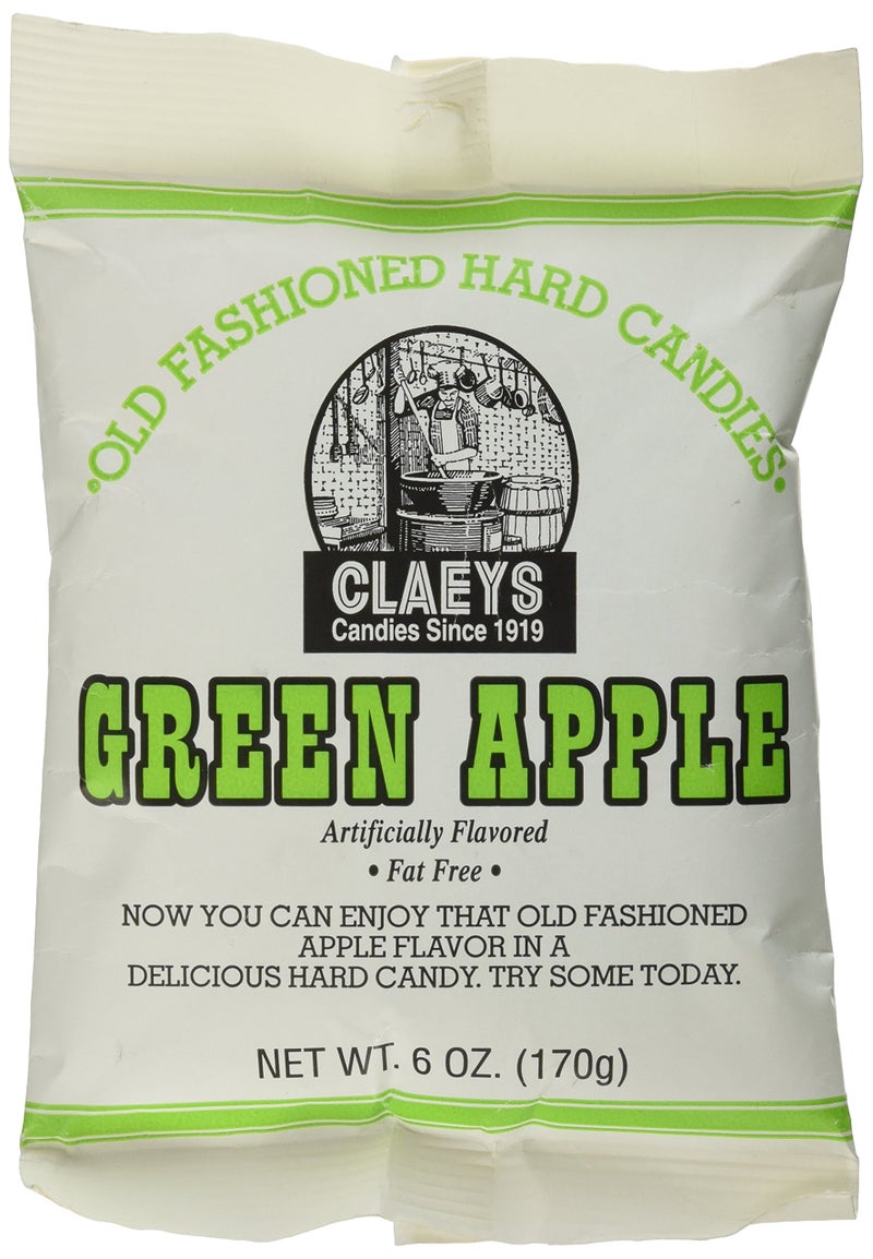 Claeys Old Fashioned Hard Candy Green Apple 6 Ounce Bag - Image 3