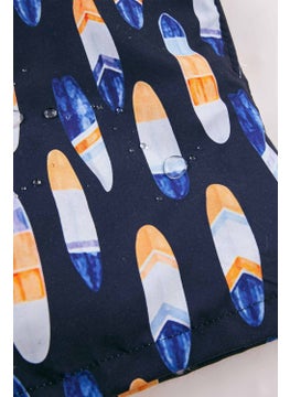 Gold Class Kidswear Surfboard Patterned Drawstring Lined Boys Swim Shorts  - Image 5
