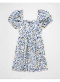 American Eagle AE Balloon Sleeve Tie Back Babydoll Dress  - Image 4