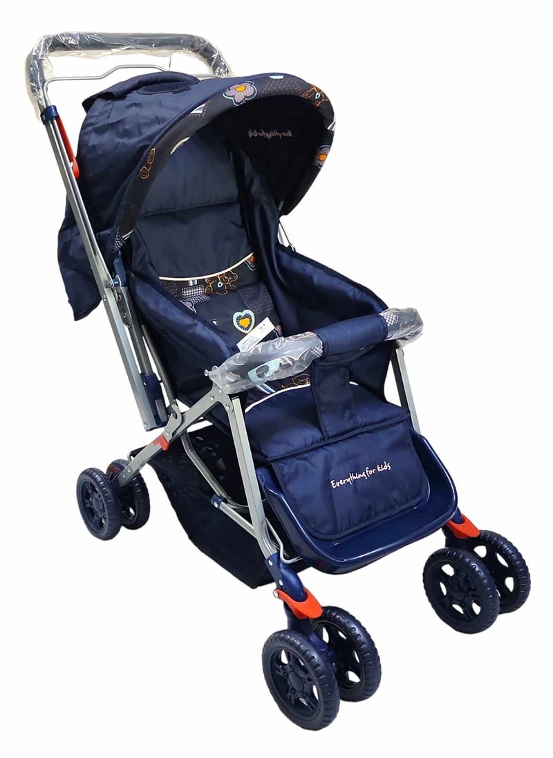 Everything For Kids Baby Stroller Pram 0-3 Years Reversible Handle Light Weight Canopy  - Image 1