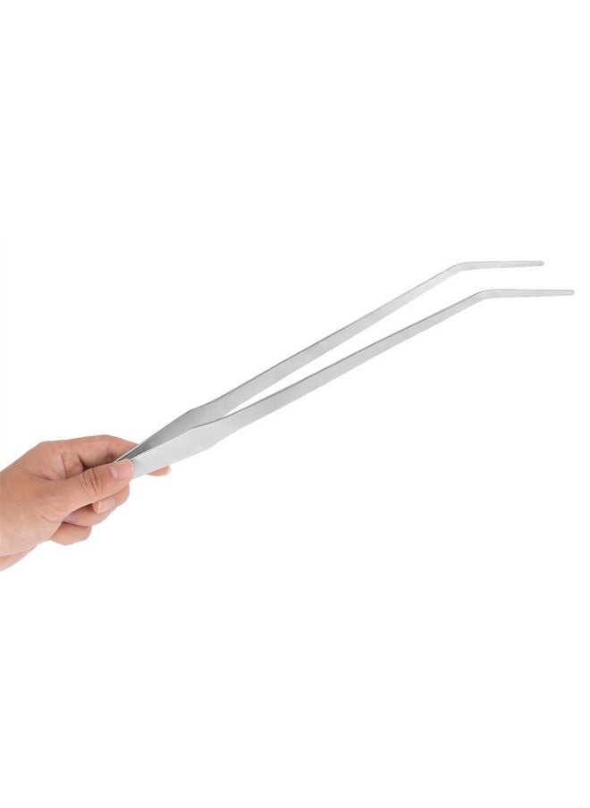 FEITA FEITA Extra Long 15 Inch Tweezer Stainless Steel Curved Tip for Aquarium Fishtank Aquascaping Tools, Aquarium Fishtank, Mega Reptile Feeding Tongs  - Image 1