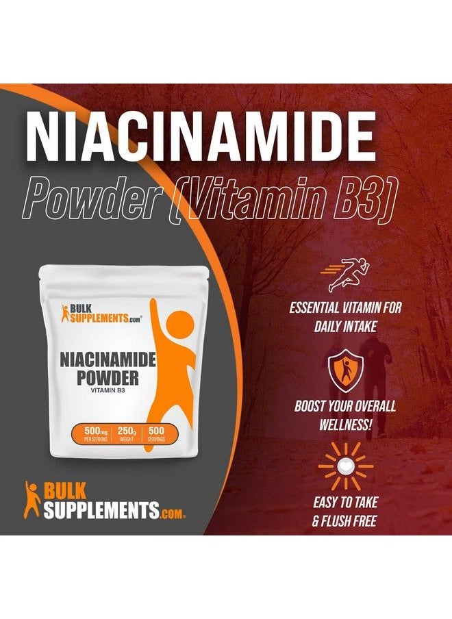 BULKSUPPLEMENTS.COM - Niacinamide Powder Niacinamide 500Mg Vitamin B3 Niacinamide Vitamin B3 Powder Vitamin B3 Nicotinamide 500Mg 500Mg Nicotinamide Per Serving (250 Grams 8.8 Oz) - Image 1