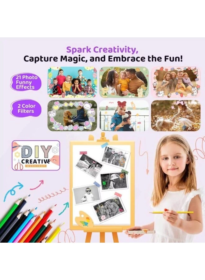 Instant Print Camera for Kids – 1080P Video & Creative Fun (Ages 3–12) - Image 3
